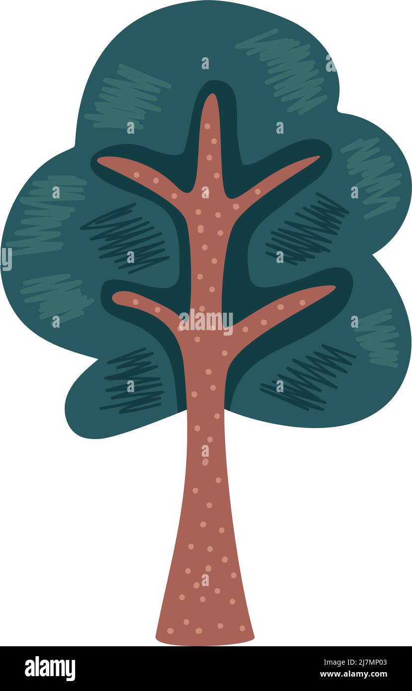 forest tree plant nature icon Stock Vector Image & Art - Alamy