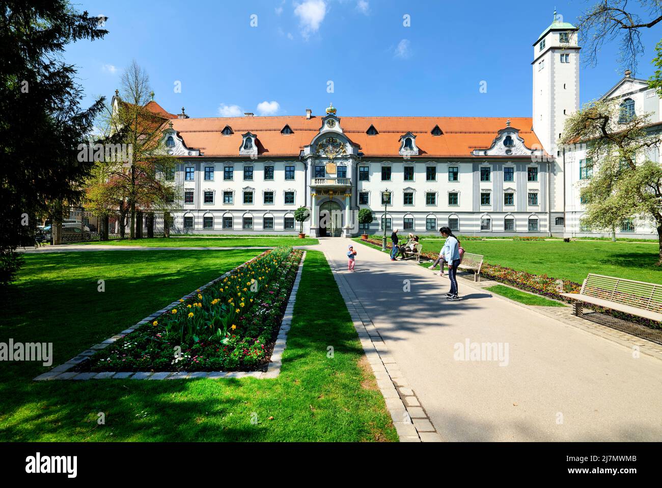 Germany Bavaria Romantic Road. Augsburg. Government Palace of Swabia Stock Photo