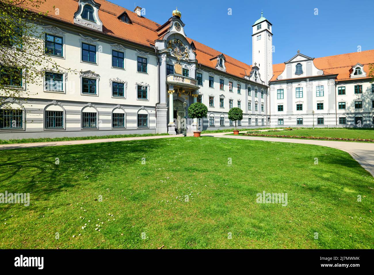 Germany Bavaria Romantic Road. Augsburg. Government Palace of Swabia Stock Photo