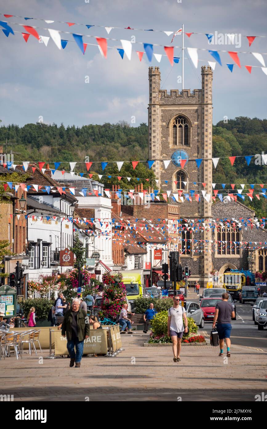 Henley-on-Thames town centre, Oxfordshire, UK Stock Photo