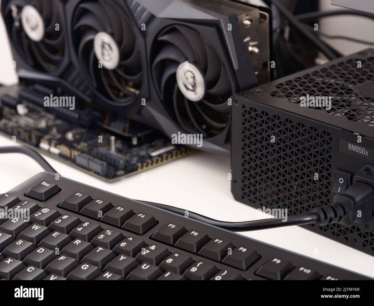 Tambov, Russian Federation - May 02, 2022 A mining rig with an MSI Nvidia  Geforce RTX 3070 Ti graphics card. Close up Stock Photo - Alamy