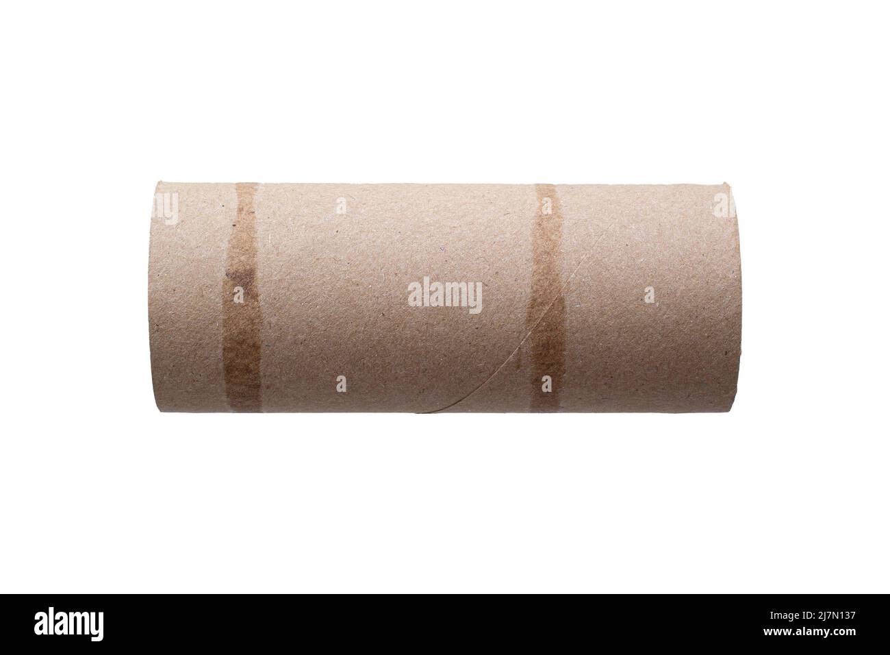 Empty toilet paper roll isolated on white Stock Photo Alamy