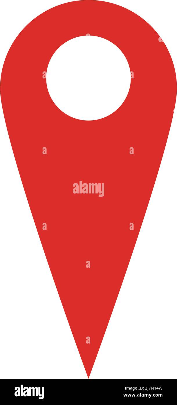 Red pin map Stock Vector Images - Alamy