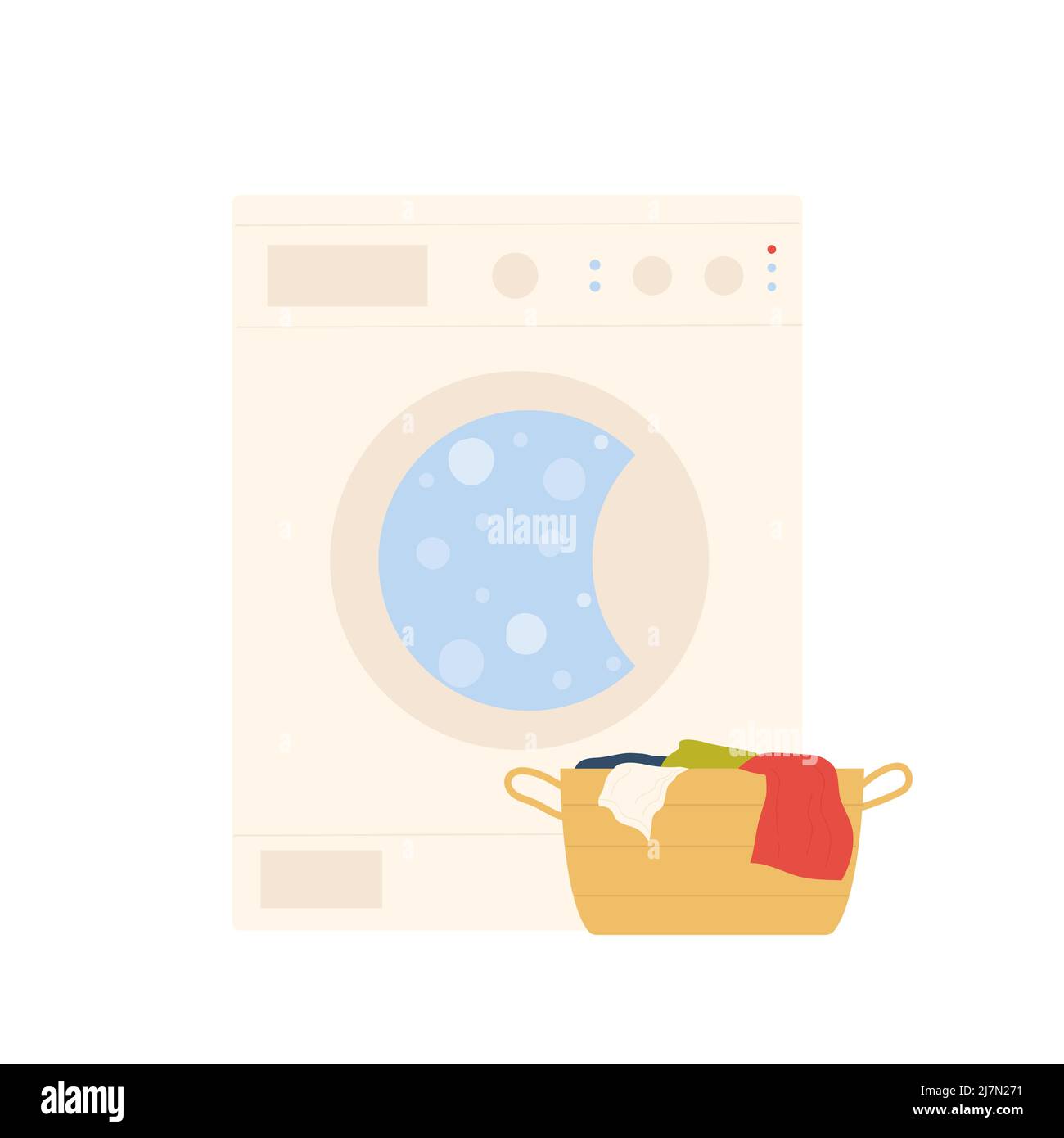 Washing machine and clean clothes. Laundry service, home appliances