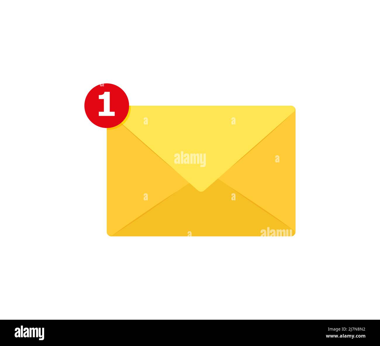 Envelope with a letter.Web site page and mobile app design element Eps 10 Stock Vector