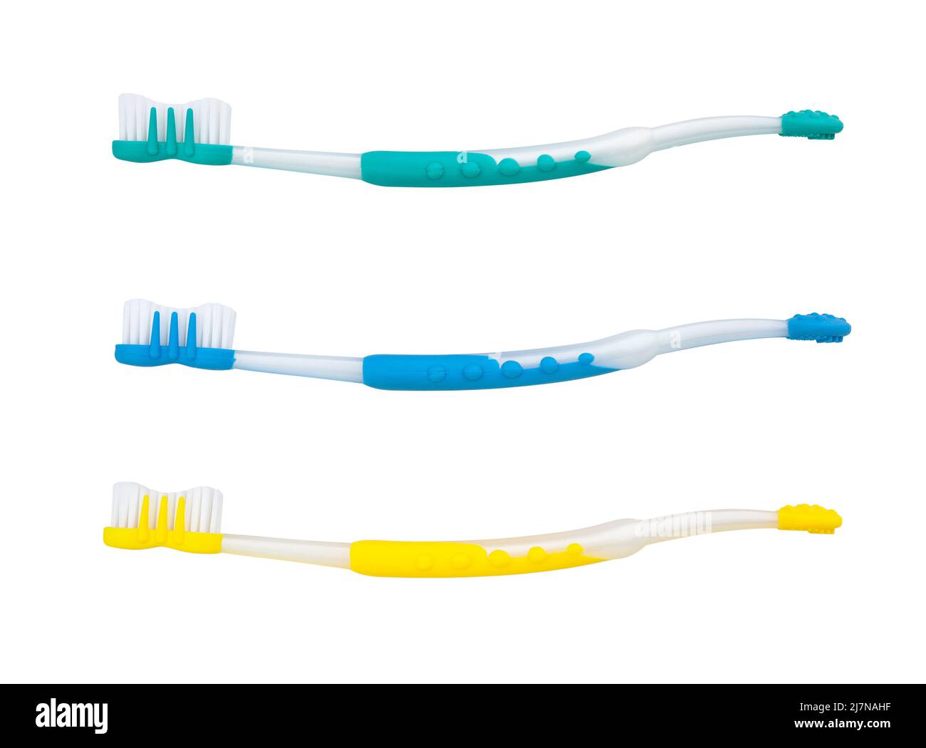 toothbrush path isolated on white Stock Photo