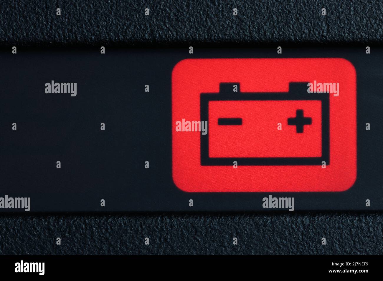 battery warning light in car dashboard Stock Photo Alamy