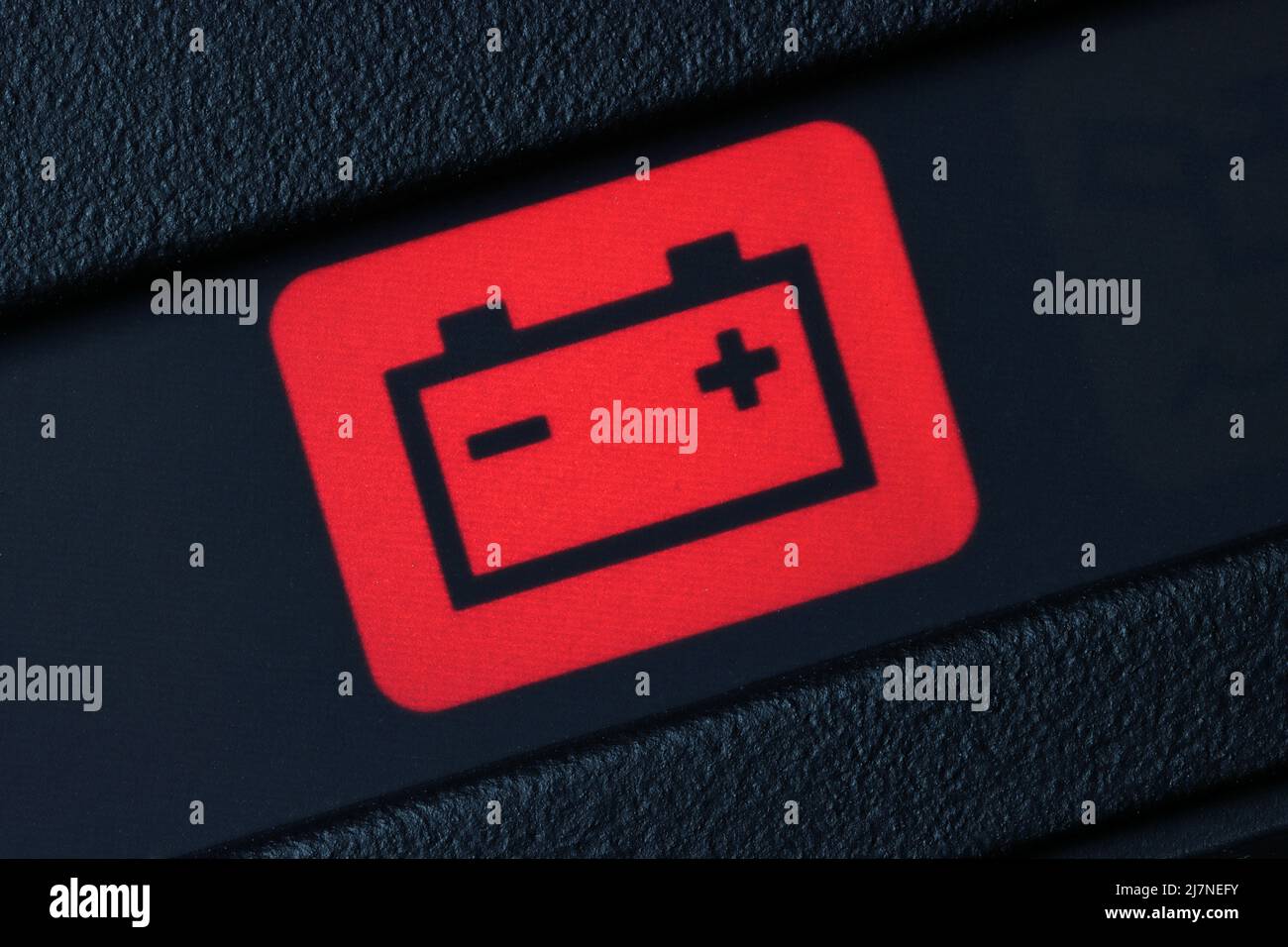 battery warning light in car dashboard Stock Photo Alamy