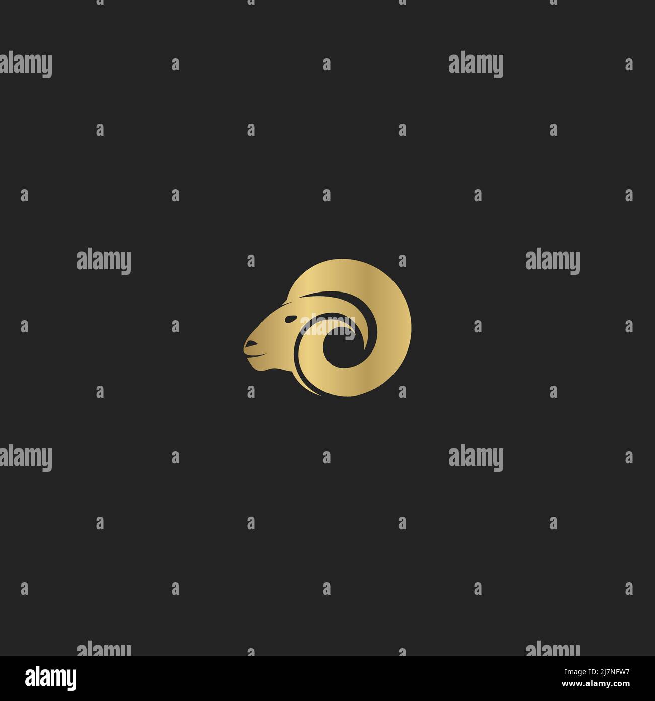 Animal ram big horn logo design Stock Vector Image & Art Alamy