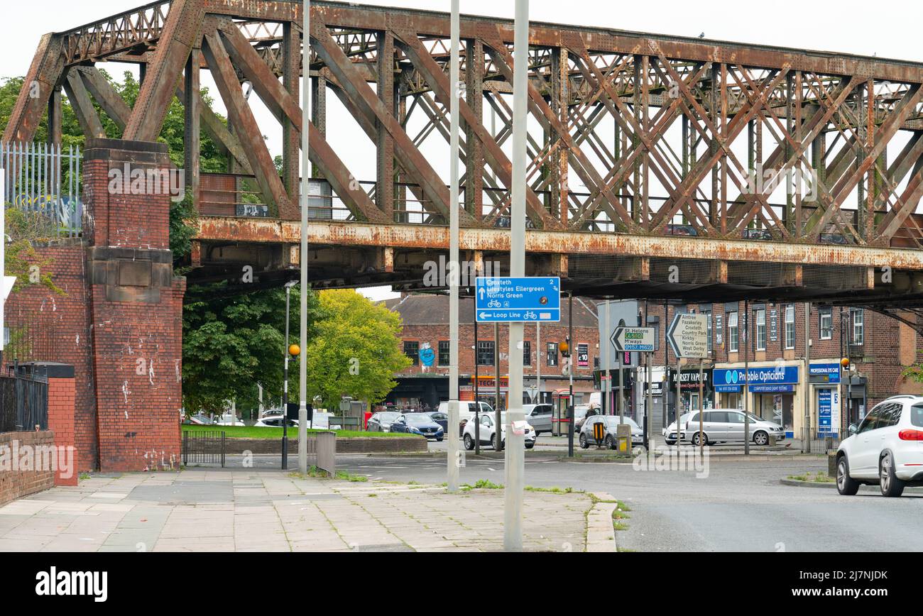 Broadway Bridge, Norris Green, where Utting Avenue and Townsend Avenue
