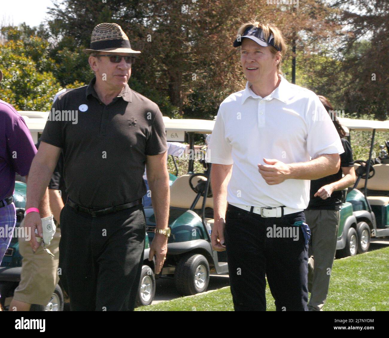 LOS ANGELES - APR 14:  Tim Allen, Jack Wagner at the Jack Wagner Anuual Golf Tournament benefitting LLS at Lakeside Golf Course on April 14, 2014 in Burbank, CA Stock Photo