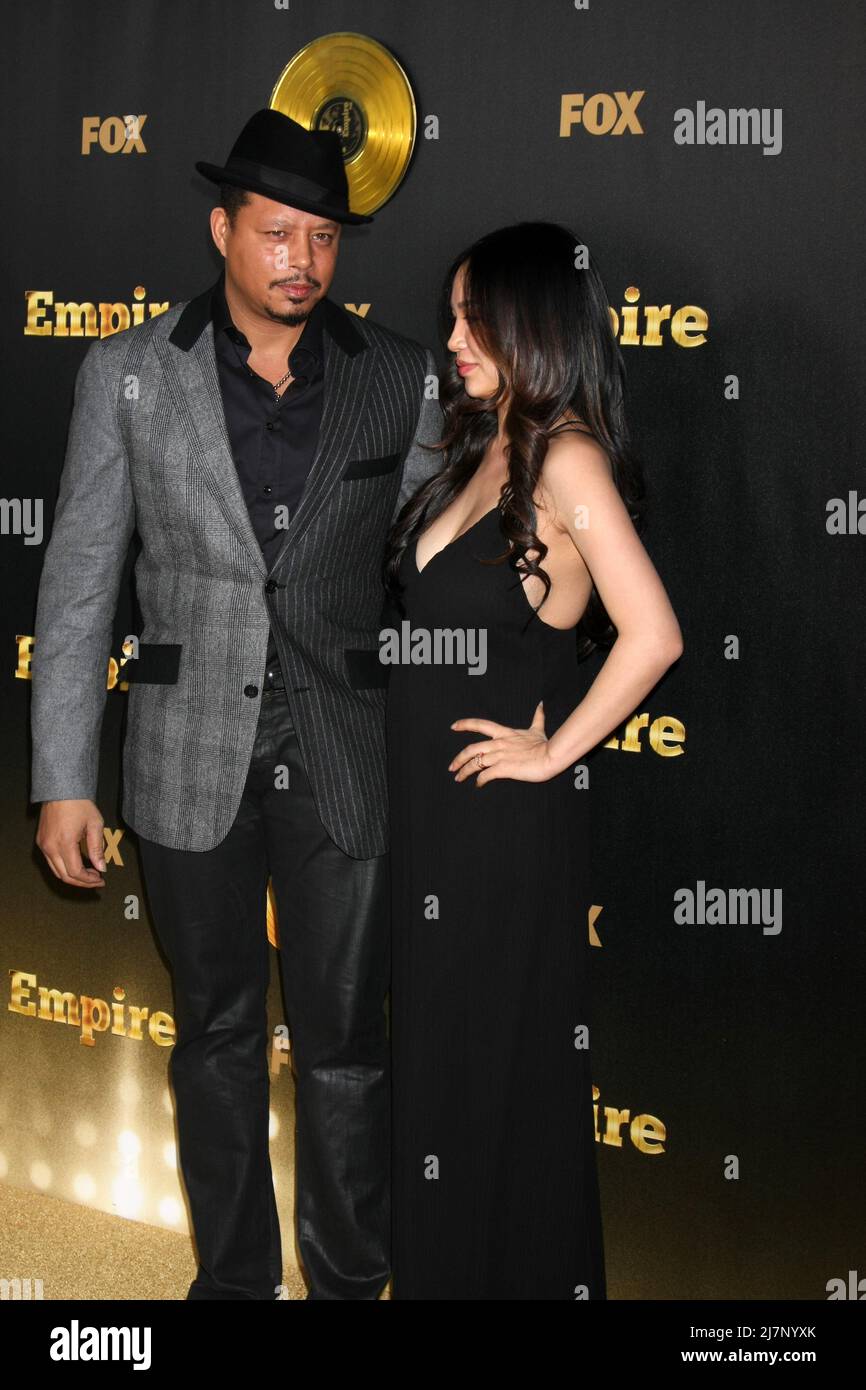 LOS ANGELES - JAN 6:  Terrence Howard, Miranda Howard at the FOX TV 'Empire' Premiere Event at a ArcLight Cinerama Dome Theater on January 6, 2014 in Los Angeles, CA Stock Photo