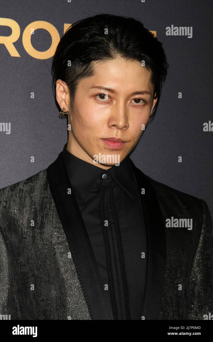 LOS ANGELES - DEC 15:  Takamasa Ishihara, Miyavi at the 'Unbroken' - Los Angeles Premiere at the Dolby Theater on December 15, 2014 in Los Angeles, CA Stock Photo