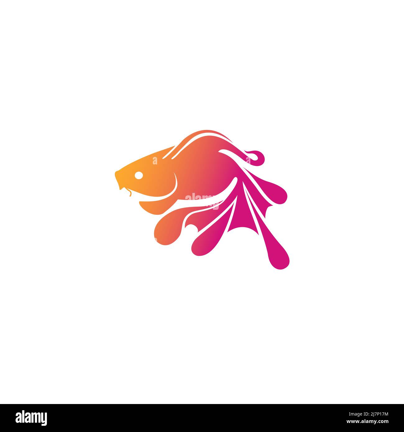 Fish color logo vector Stock Photo