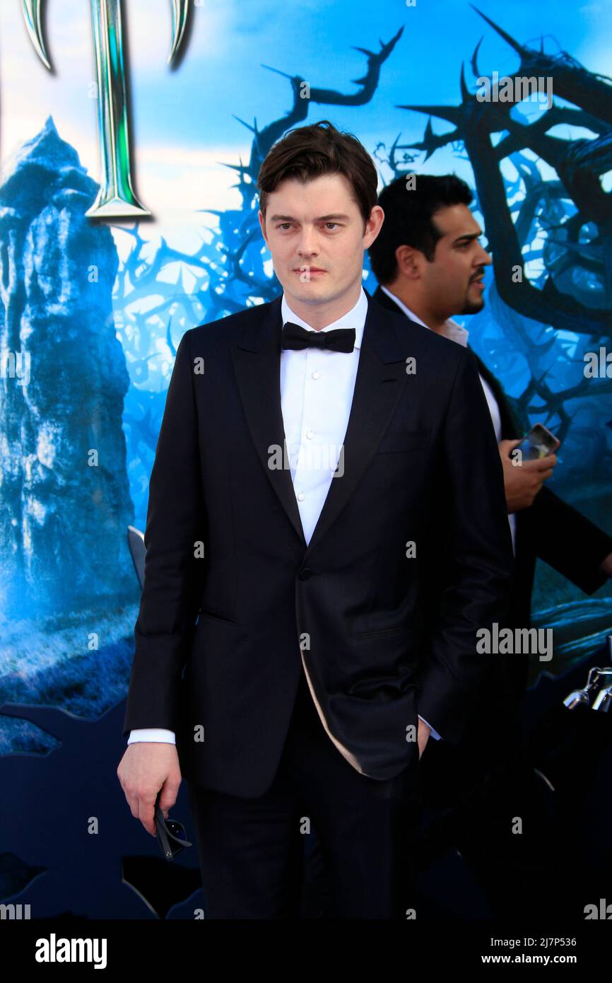 LOS ANGELES - MAY 28:  Sam Riley at the 'Maleficent' World Premiere at El Capitan Theater on May 28, 2014 in Los Angeles, CA Stock Photo