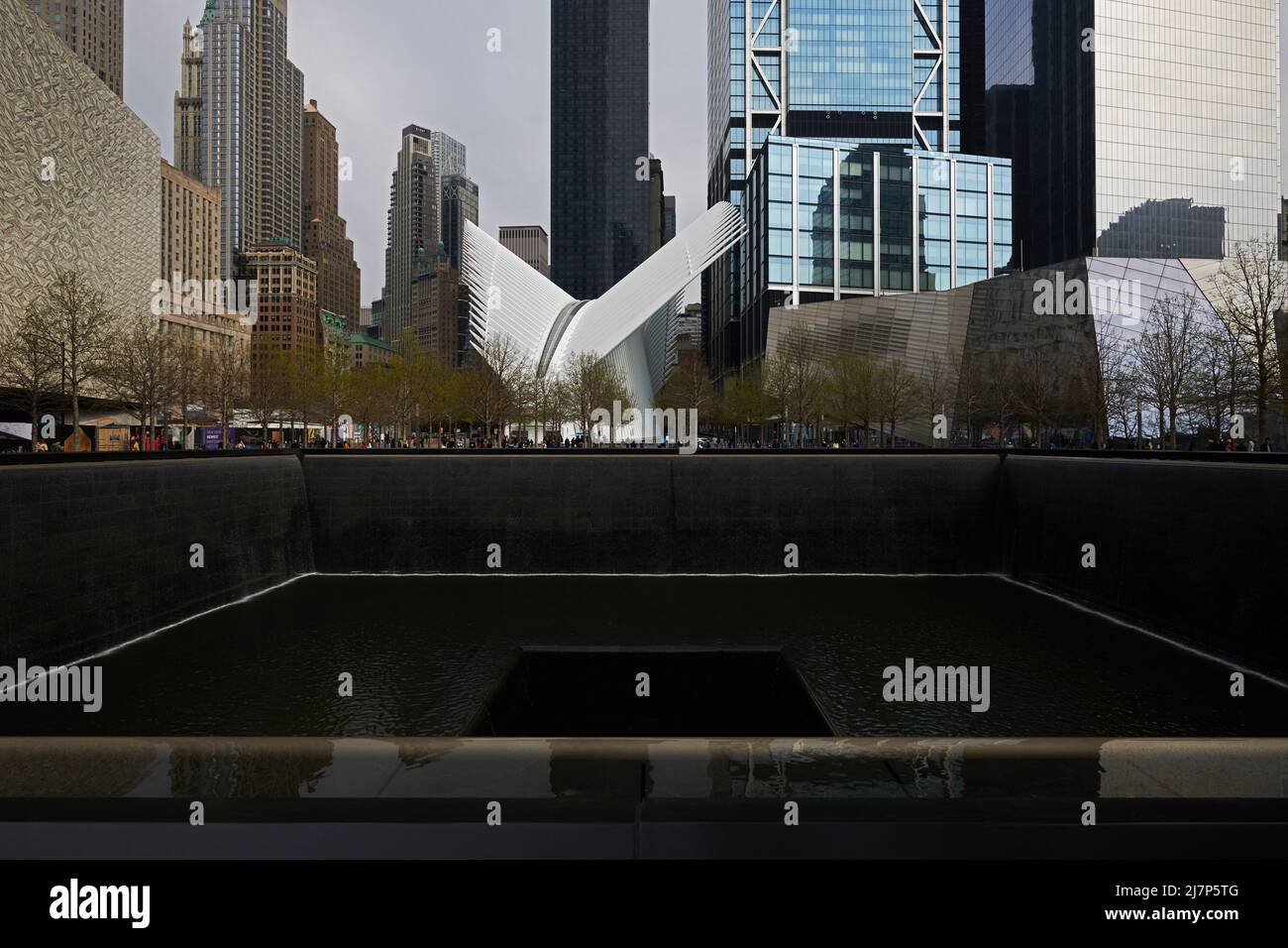 September 11 Memorial Park in NY Stock Photo