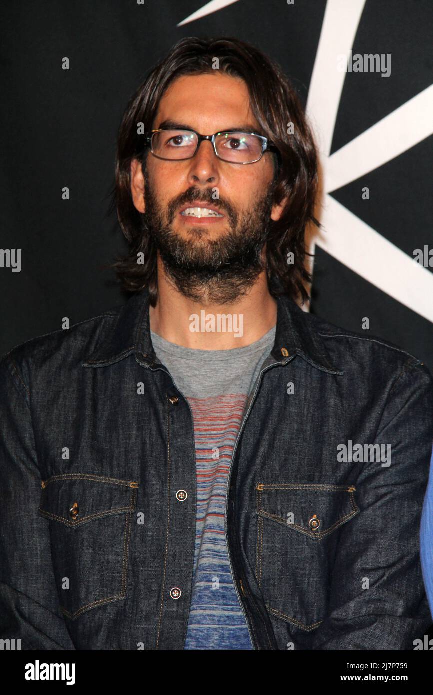 LOS ANGELES - JUN 18:  Rob Bourdon at the Linkin Park Rockwalk Inducting Ceremony at the Guitar Center on June 18, 2014 in Los Angeles, CA Stock Photo