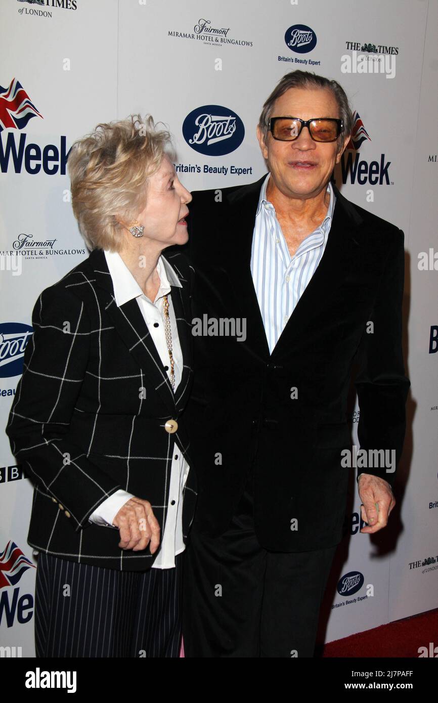 BODHILOS ANGELES - APR 22:  Patricia McCallum, Michael York at the 8th Annual BritWeek Launch Party at The British Residence on April 22, 2014 in Los Angeles, CA Stock Photo