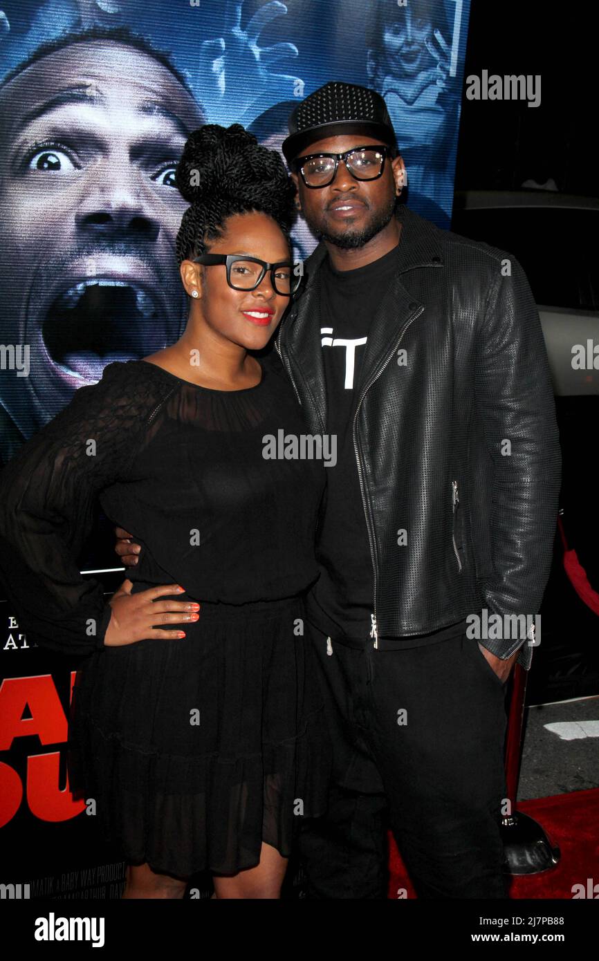 LOS ANGELES - APR 16:  Keisha Epps, Omar Epps at the 'A Haunted House 2' World Premiere at Regal 14 Theaters on April 16, 2014 in Los Angeles, CA Stock Photo