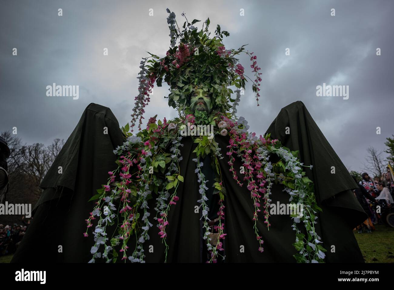 Beltane celebrations on May Day in Glastonbury as part of a pagan