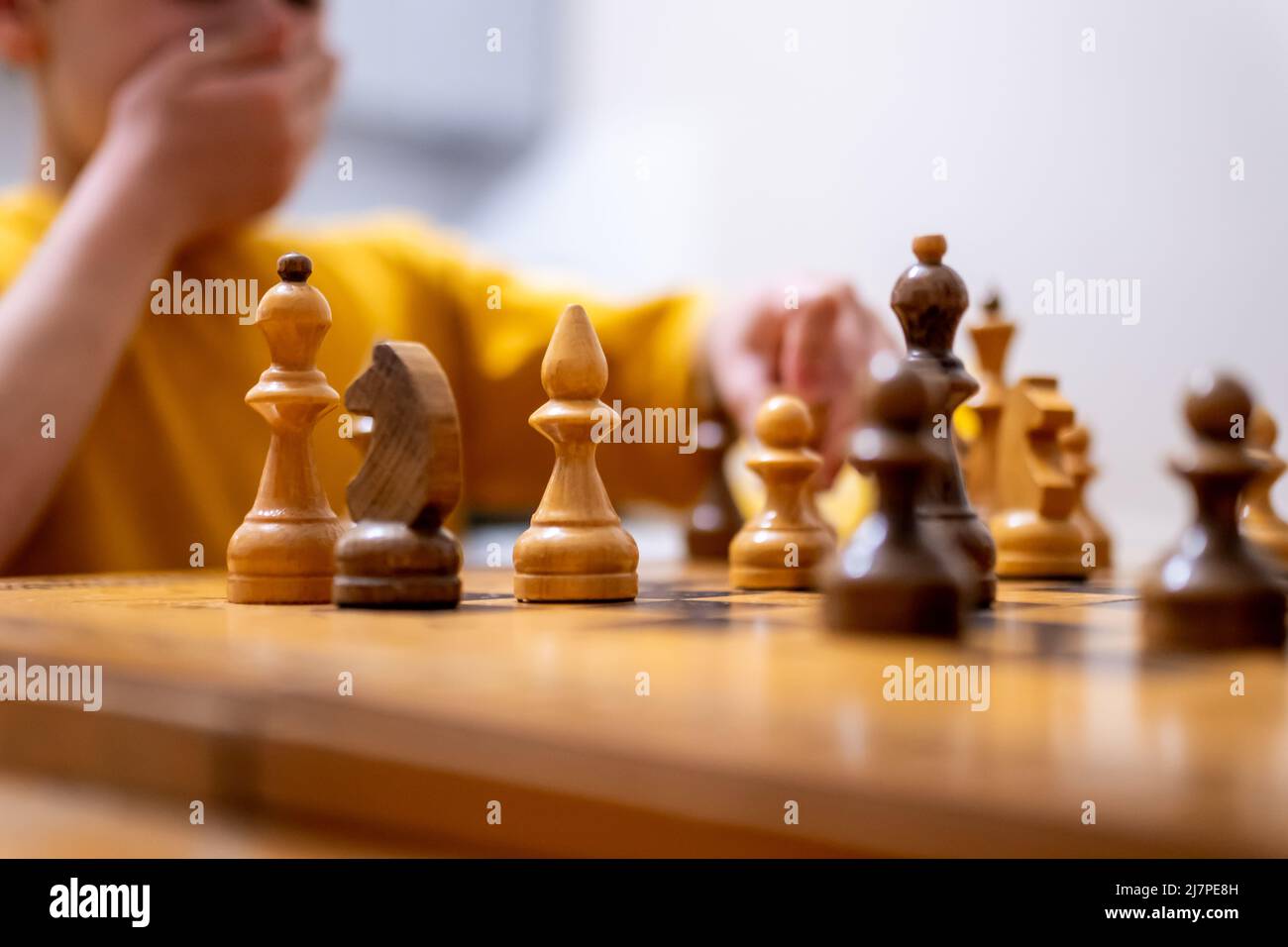 Analysis Chess Game Stock Photo 1129906568