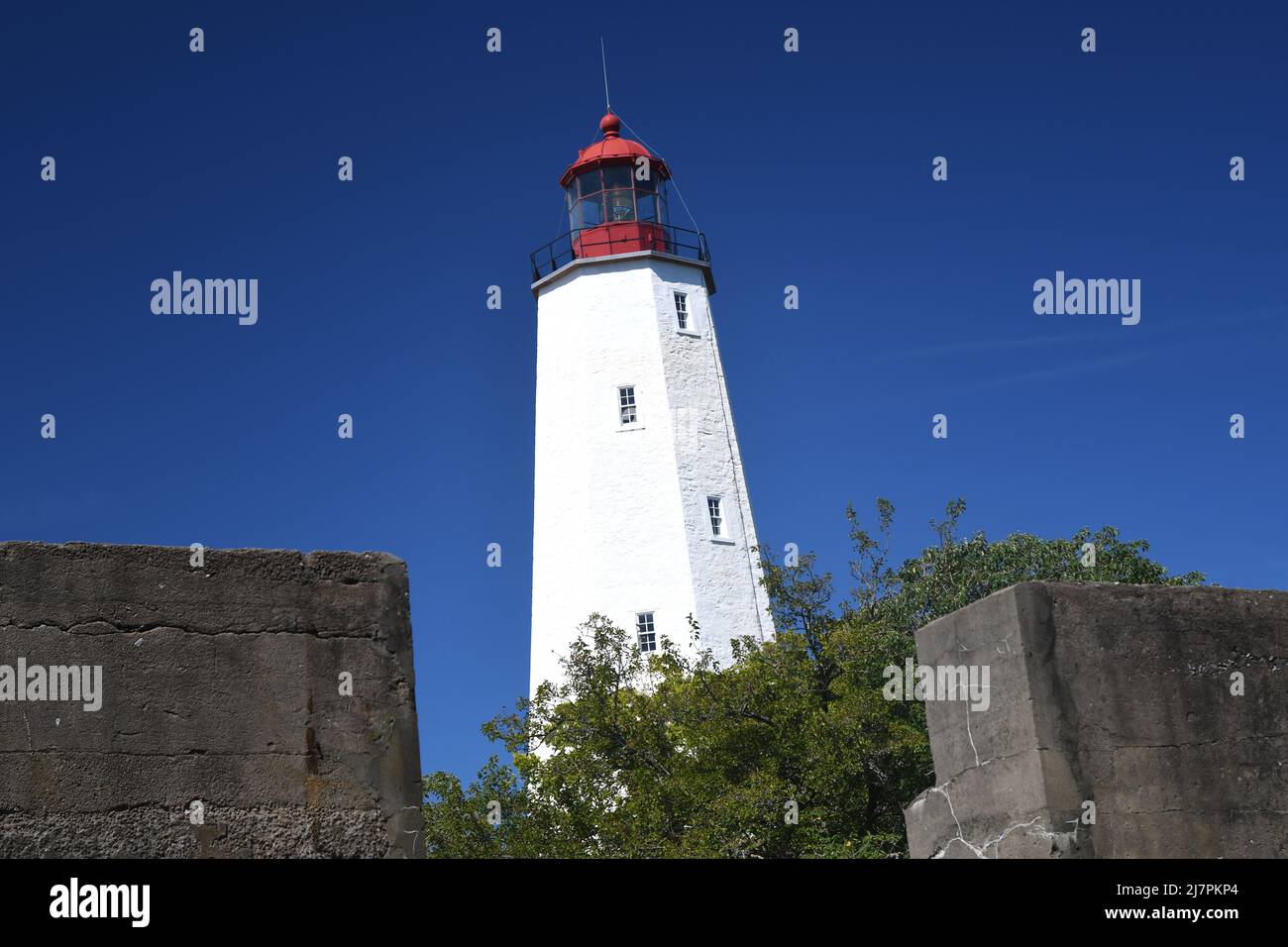 FIRST WATCH Sandy hook light of NJ was completed in 1764 and is the