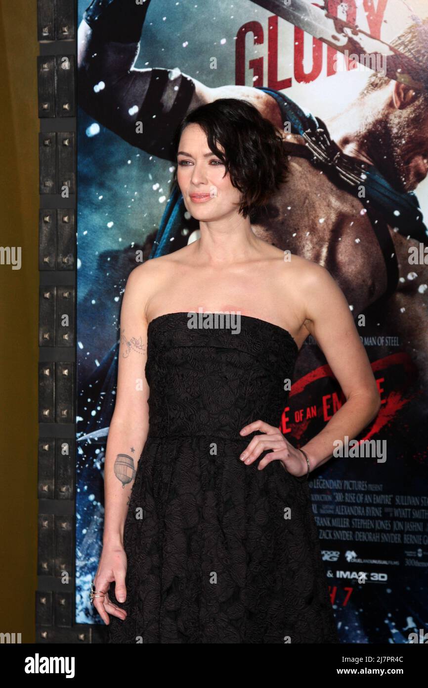 LOS ANGELES - MAR 4: Lena Headey At The "300: Rise Of An Empire ...