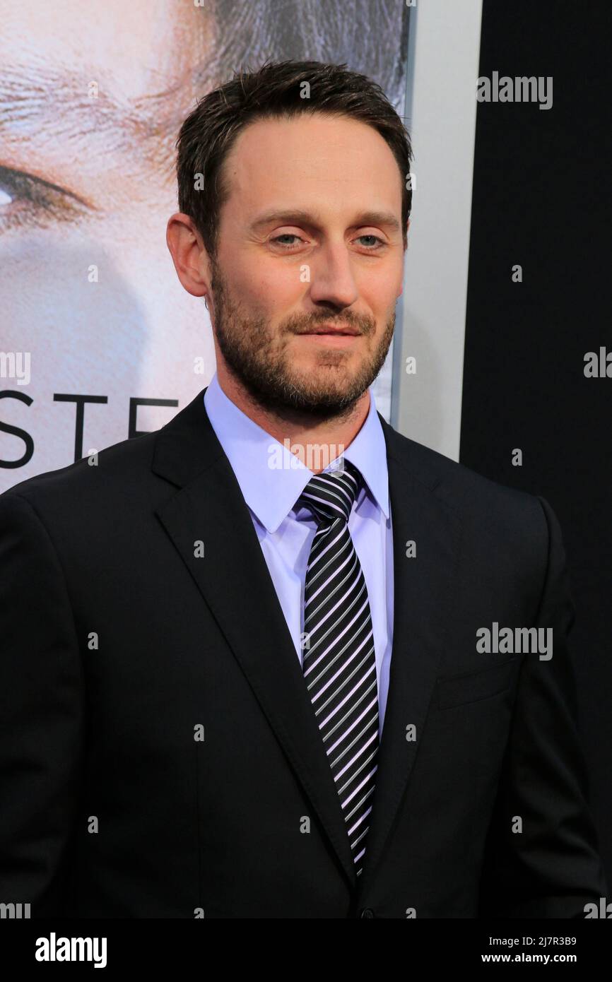LOS ANGELES - APR 10:  Josh Stewart at the 'Transcendence' Premiere at Village Theater on April 10, 2014 in Westwood, CA Stock Photo