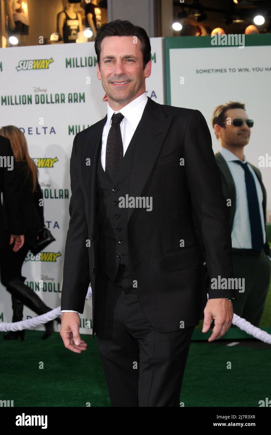 LOS ANGELES MAY 6 Jon Hamm at the "Million Dollar Arm" Premiere at