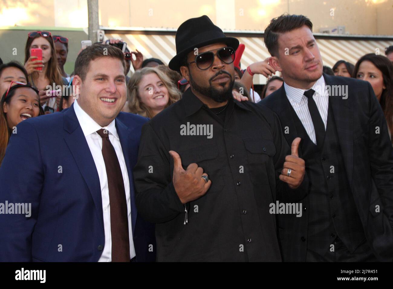 LOS ANGELES JUN 10 Jonah Hill, Ice Cube, Channing Tatum at the "22
