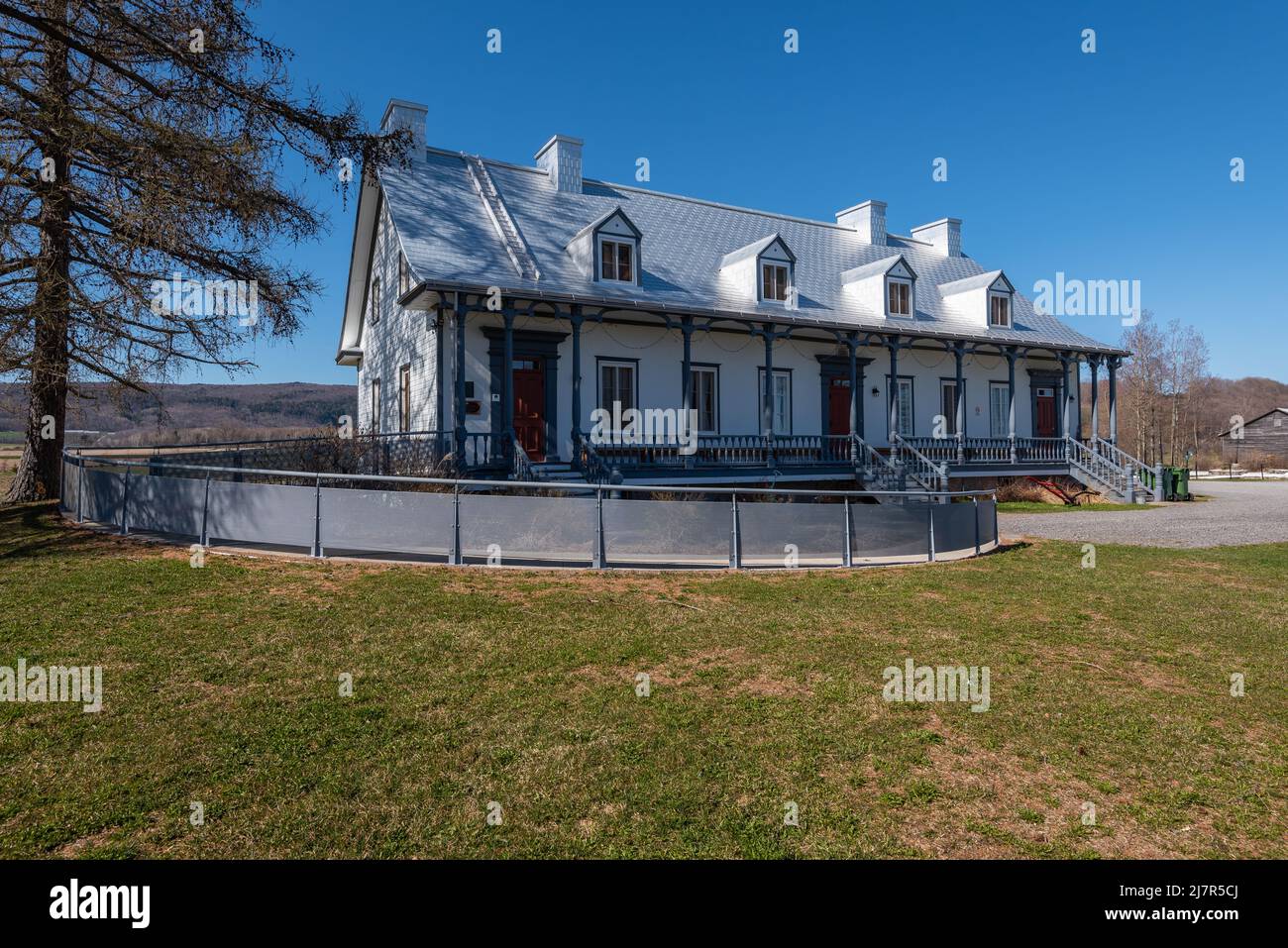 Historic site of « La Grande Ferme » on the Beaupre coast at Saint