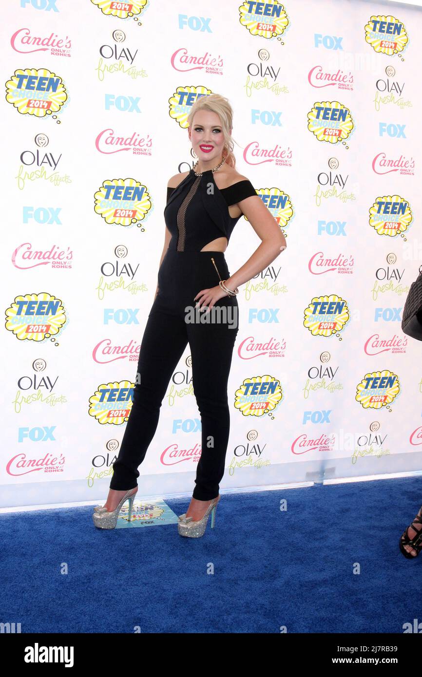 LOS ANGELES - AUG 10:  Hailey Reese at the 2014 Teen Choice Awards at Shrine Auditorium on August 10, 2014 in Los Angeles, CA Stock Photo
