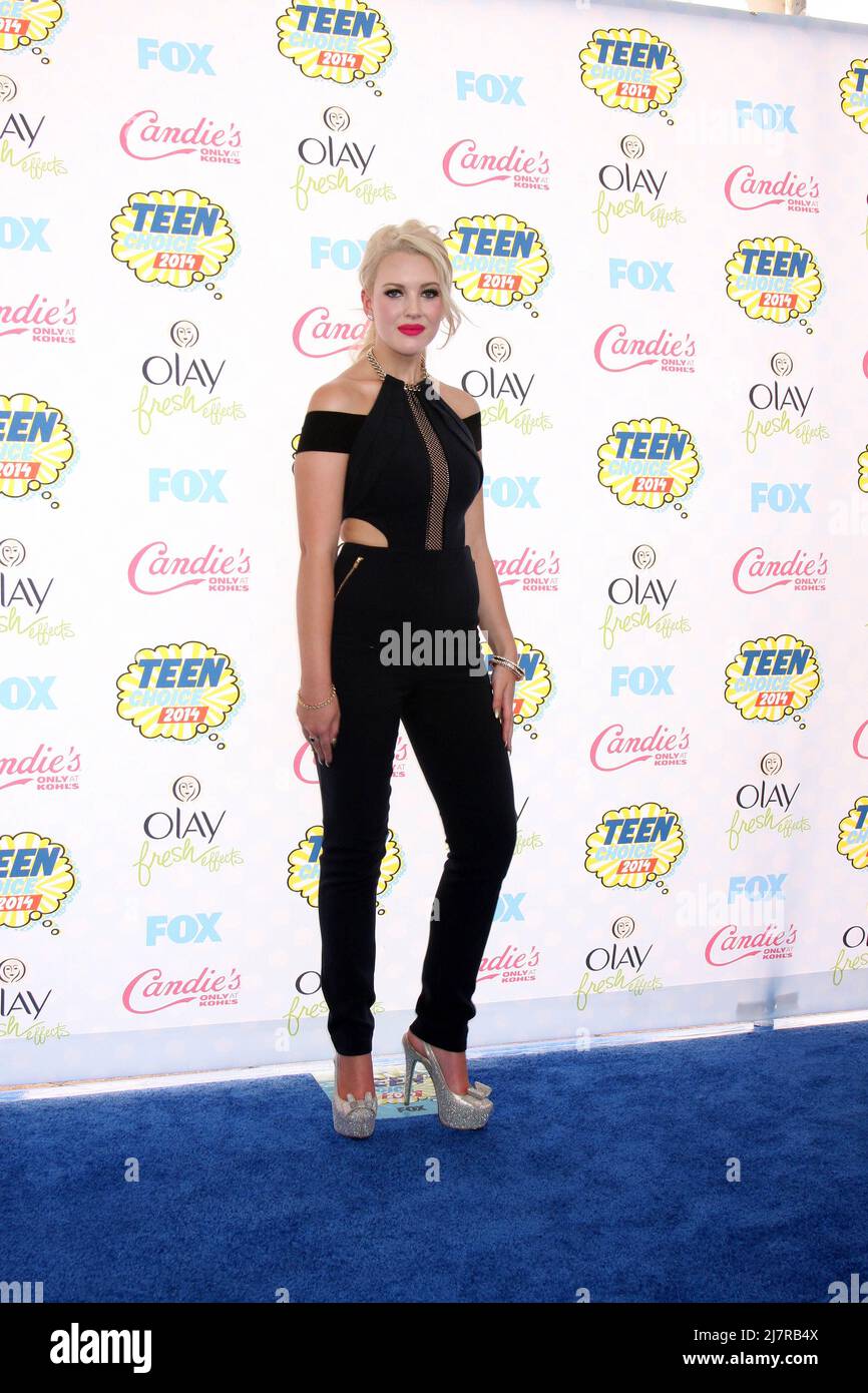 LOS ANGELES - AUG 10:  Hailey Reese at the 2014 Teen Choice Awards at Shrine Auditorium on August 10, 2014 in Los Angeles, CA Stock Photo