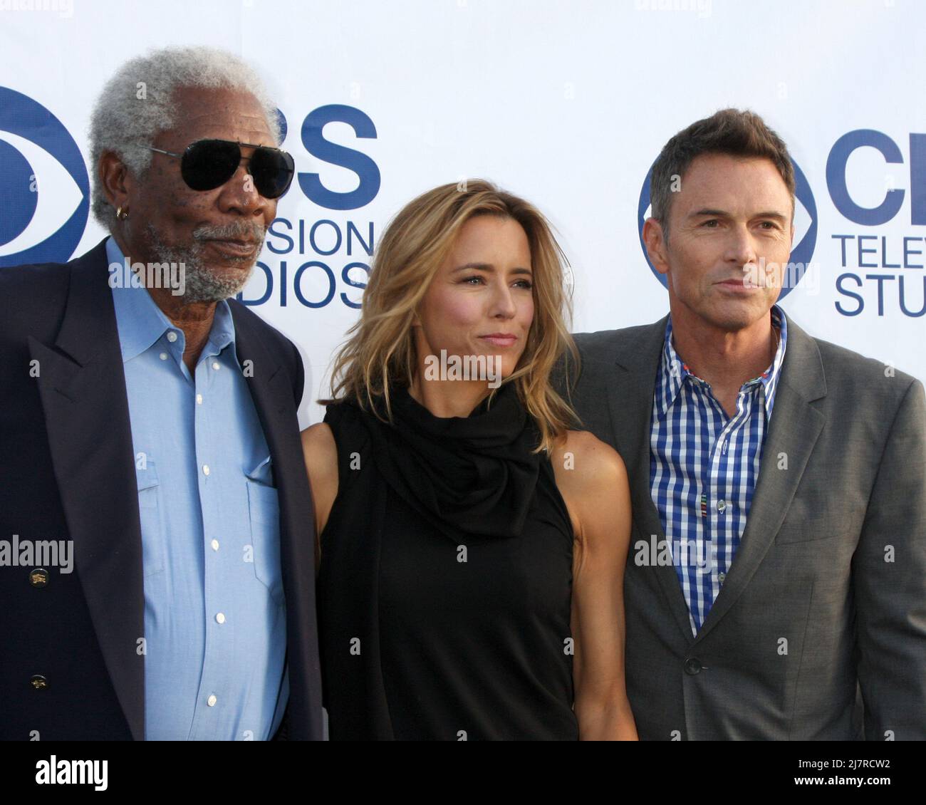LOS ANGELES MAY 19 Freeman, Tea Leoni, Tim Daly at the CBS
