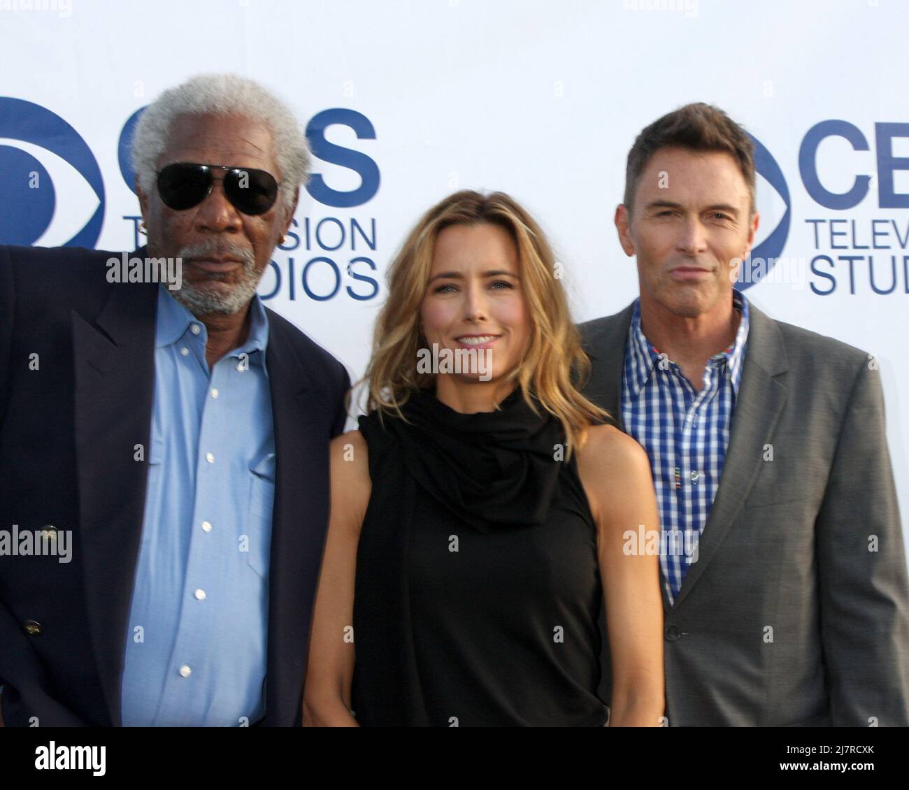LOS ANGELES MAY 19 Freeman, Tea Leoni, Tim Daly at the CBS