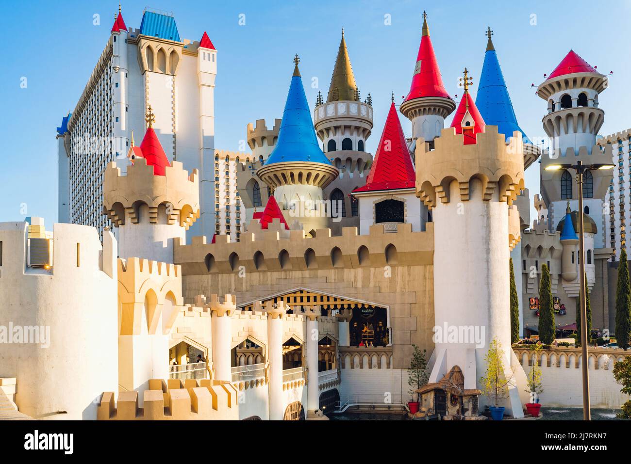 Las Vegas, Nevada, USA - May 4, 2022. Excalibur Hotel and Casino,  is located central on the Las Vegas Strip Stock Photo