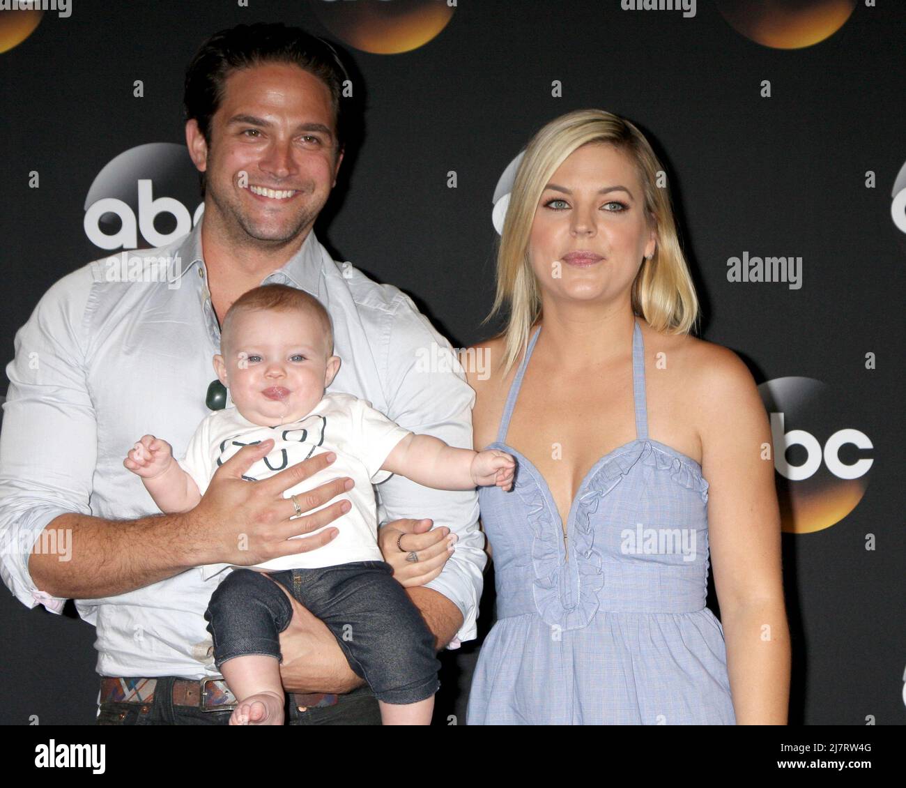 LOS ANGELES JUL 15 Brandon Barash, Harper Barash, Kirsten Storms at