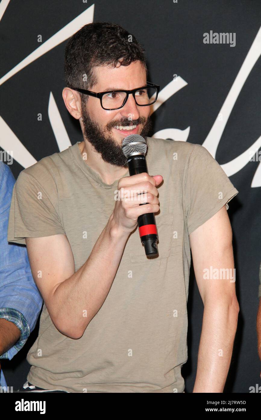 LOS ANGELES - JUN 18:  Brad Delson at the Linkin Park Rockwalk Inducting Ceremony at the Guitar Center on June 18, 2014 in Los Angeles, CA Stock Photo