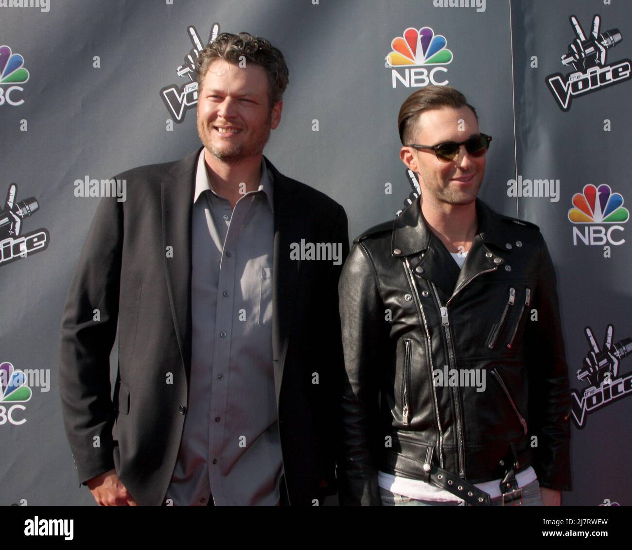 LOS ANGELES - APR 3: Blake Sheldon, Adam Levine at the 