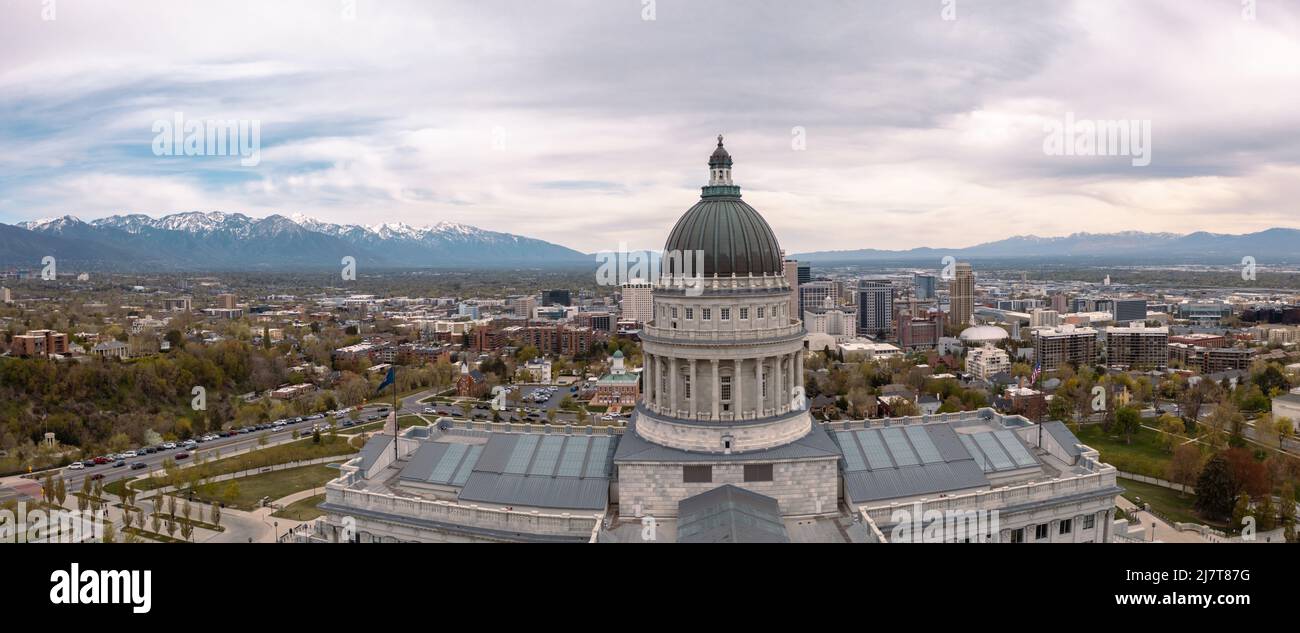 Utah State Capitol in Salt Lake City Stock Photo