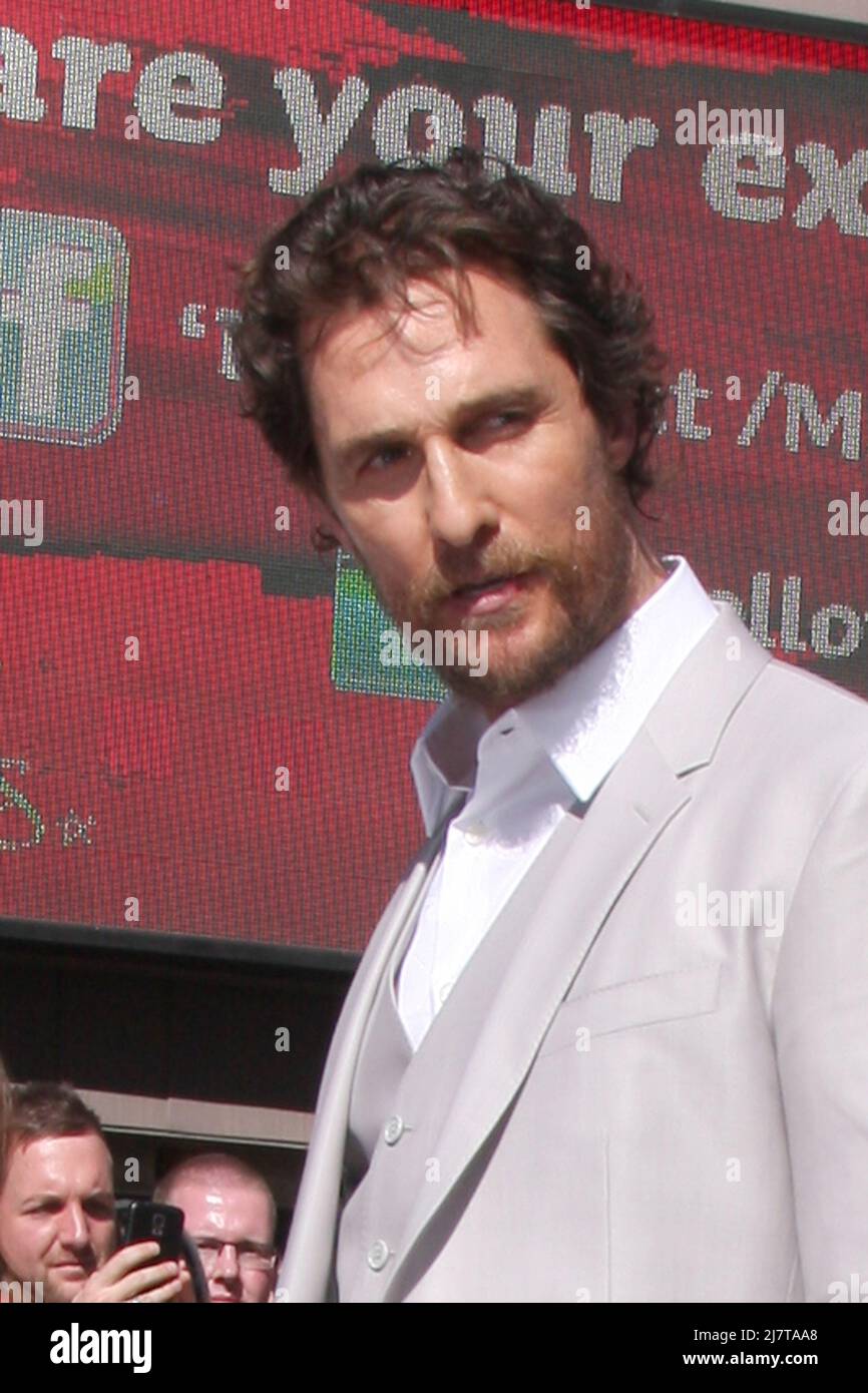 LOS ANGELES - NOV 17:  Matthew McConaughey at the Matthew McConaughey Hollywood Walk of Fame Star Ceremony at the Hollywood & Highland on November 17, 2014 in Los Angeles, CA Stock Photo