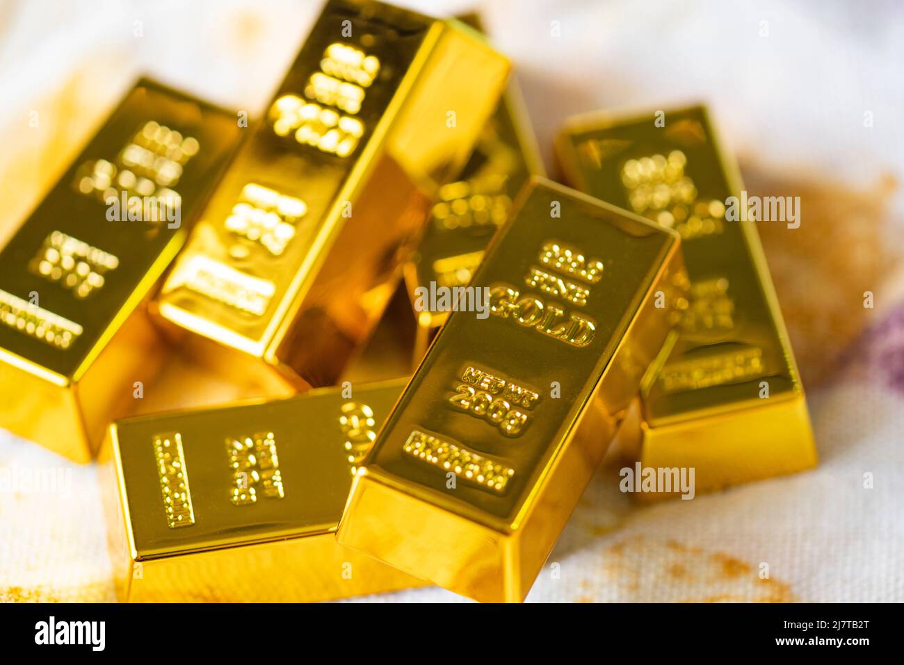 Gold bars, Stack of gold bars financial business economy concepts, wealth and reserve success in business and finance Stock Photo