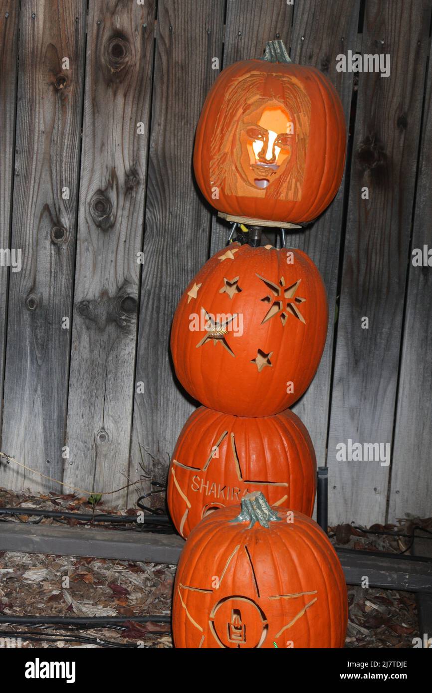 Shakira carved pumpkin hi-res stock photography and images - Alamy