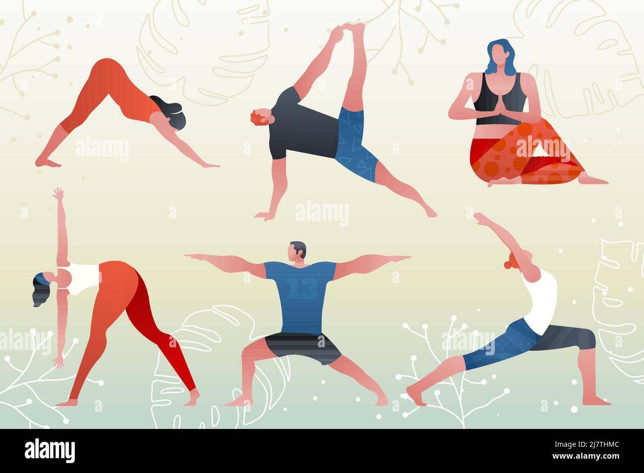 Joga Poses stock illustration. Illustration of sensuous - 4356696