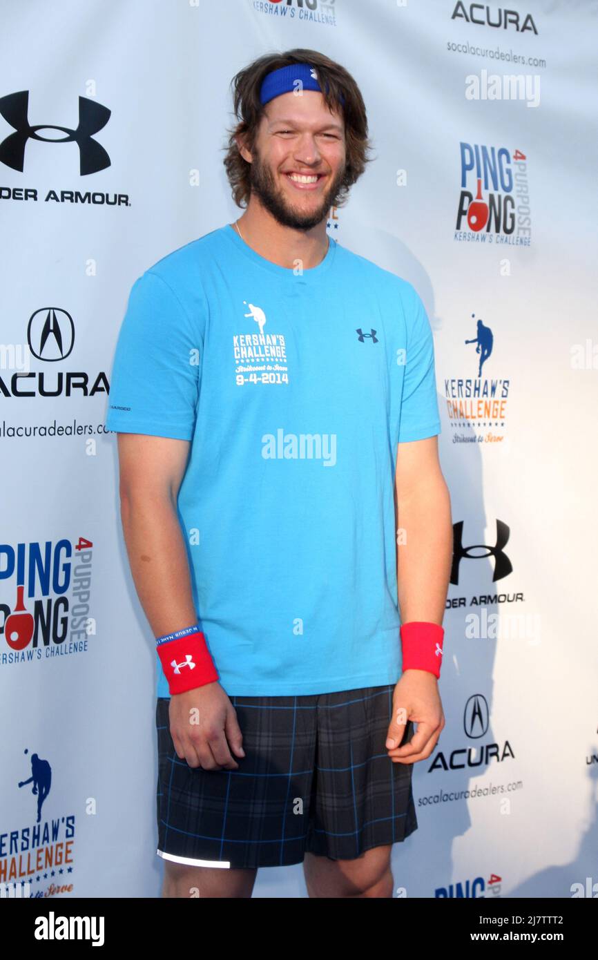 LOS ANGELES SEP 4 Clayton Kershaw at the Ping Pong 4 Purpose Charity