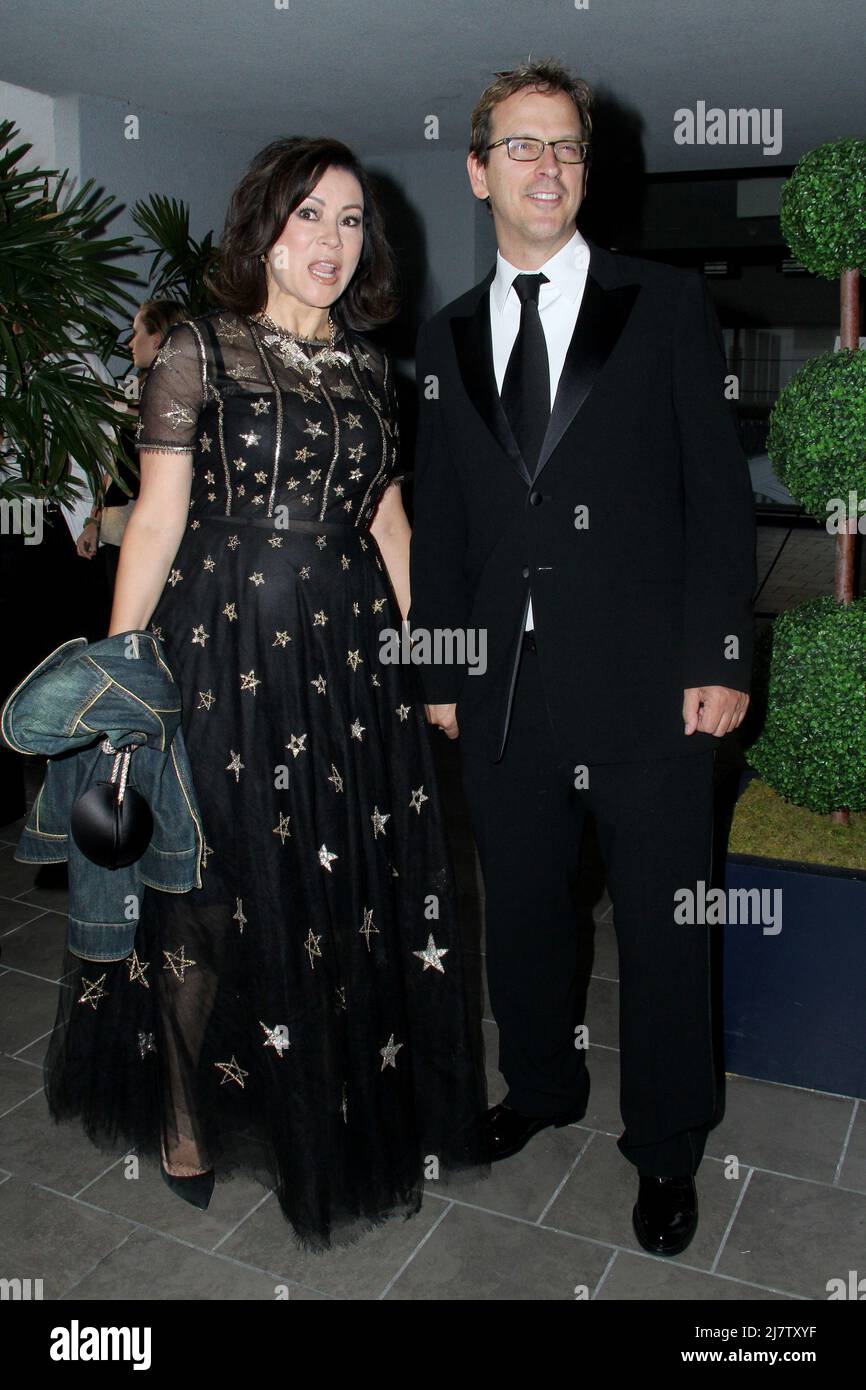 LOS ANGELES - SEP 12:  Phil Laak, Jennifer Tilly at the Mercy For Animals 15th Anniversary Gala  at London Hotel on September 12, 2014 in West Hollywood, CA Stock Photo