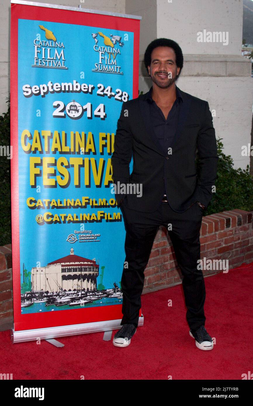 AVALON - SEP 27:  Kristoff St. John at the Catalina Film Festival Gala at the Casino on September 27, 2014 in Avalon, Catalina Island, CA Stock Photo