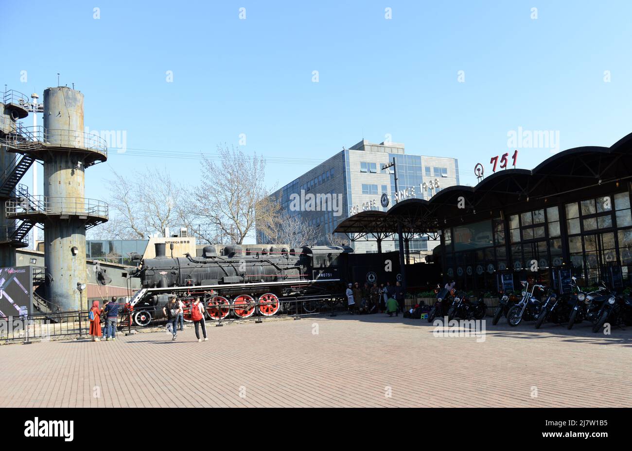 The Locomotive square is a former rail terminal now housing a 1945 ...
