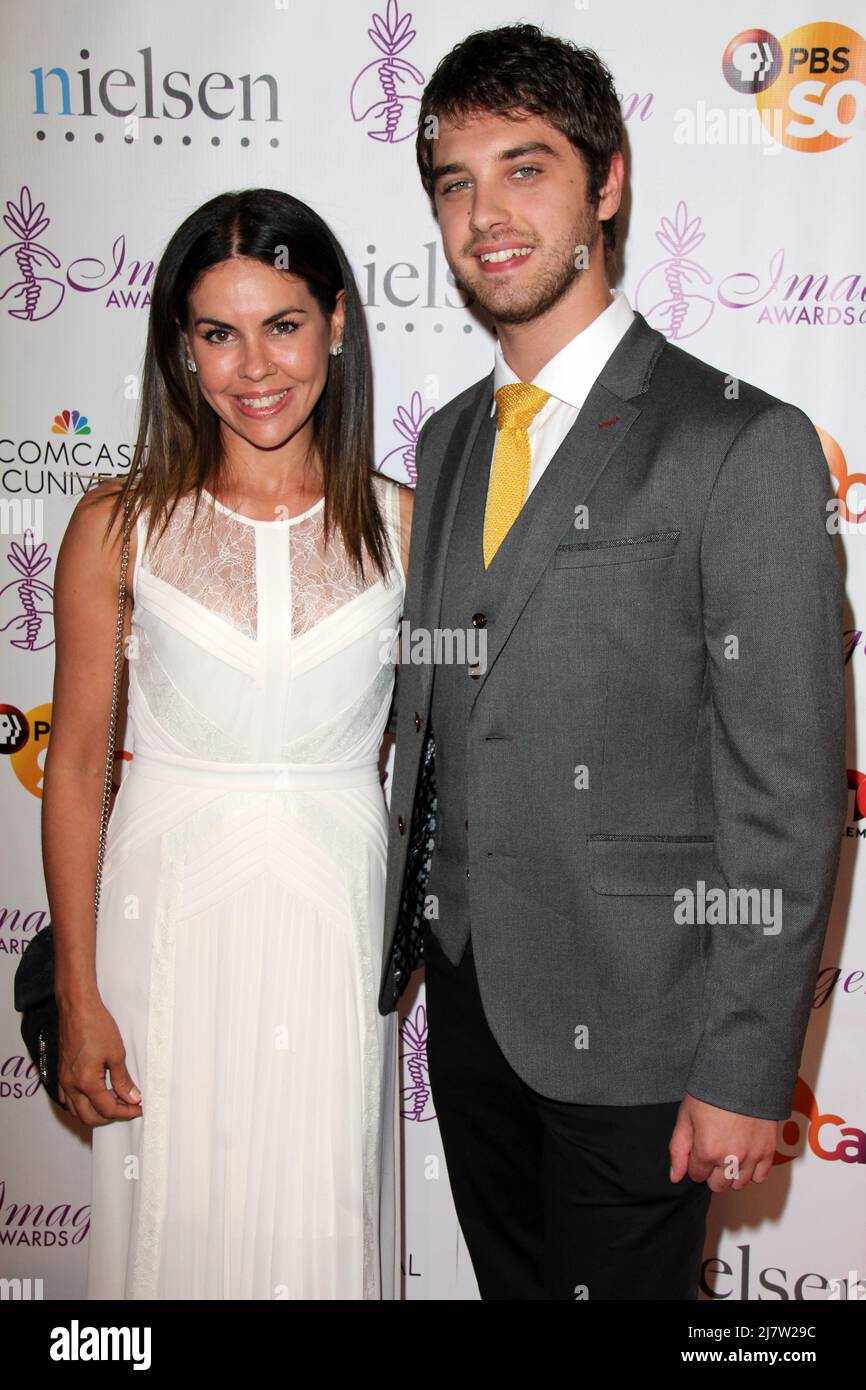LOS ANGELES AUG 1 David Lambert, and mother at the Imagen Awards at
