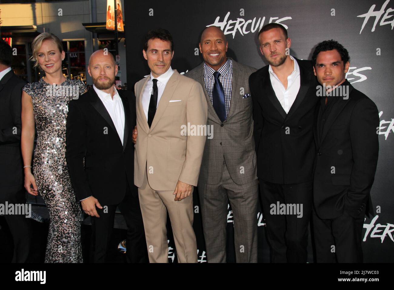 LOS ANGELES - JUL 23: Ingrid Bolsø Berdal, Aksel Hennie, Rufus Sewell ...